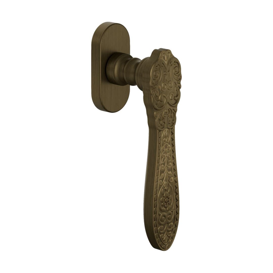 DnD Fiorenza – Πόμολο Παραθύρου – DK VIS Ovale – Matt satin bronze (521V-OGH)
