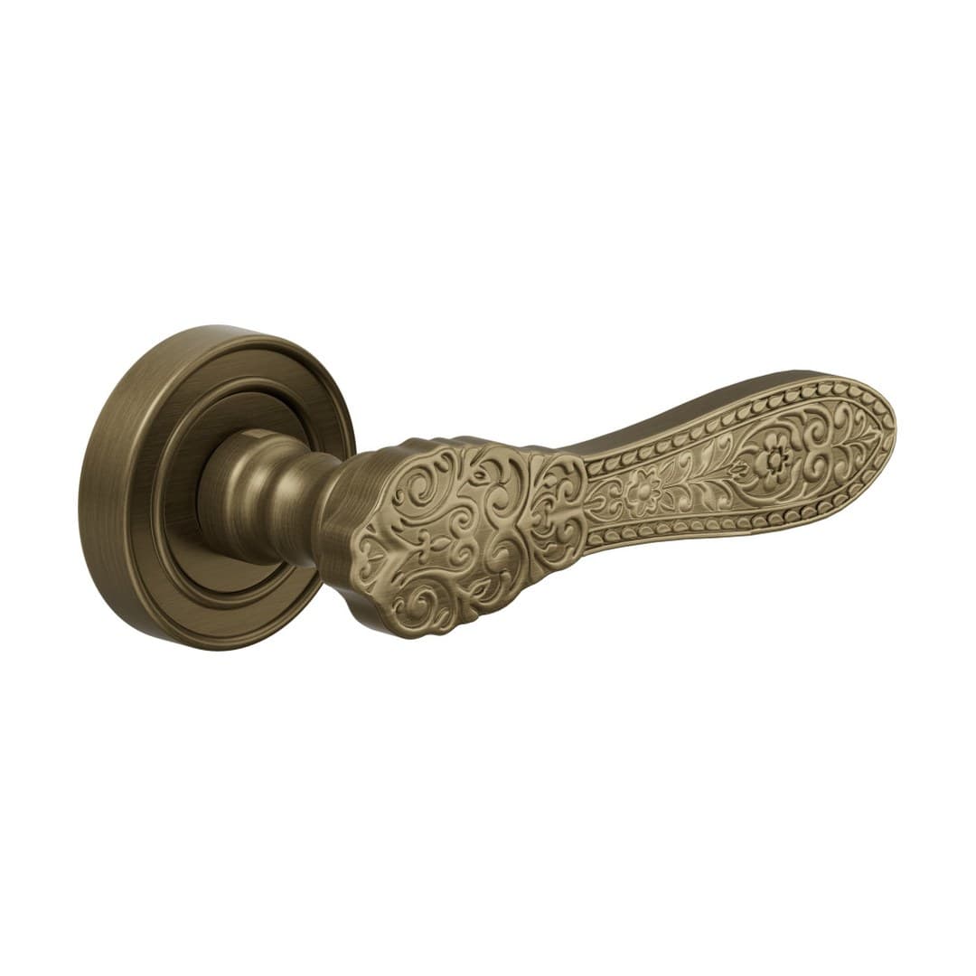 DnD Fiorenza – Πόμολο Πόρτας Ροζέτα – Fiorenza – Matt satin bronze (523-OGH)