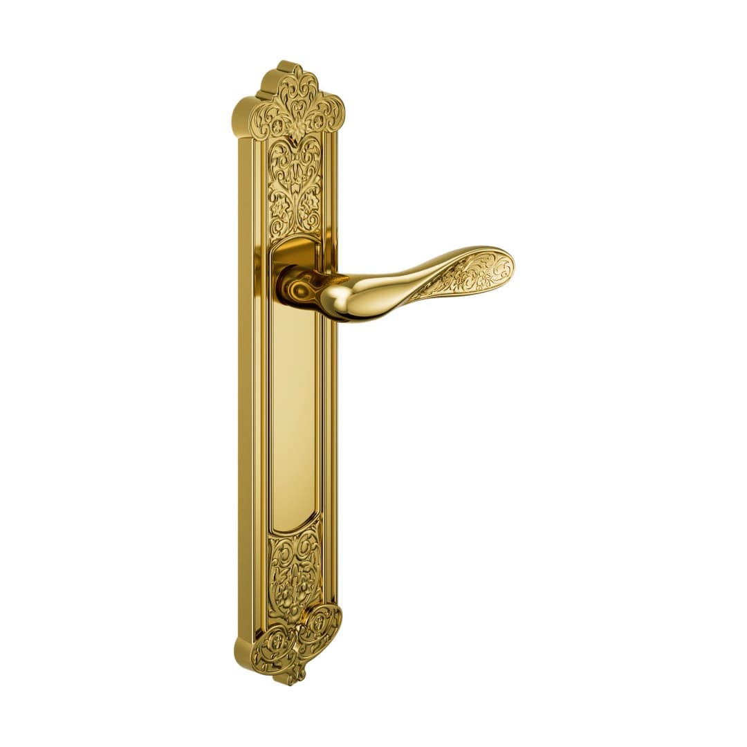 DnD Fiore – Πόμολο Πόρτας Πλάκα – Placca Fiorenza – Polished (525-OLV)