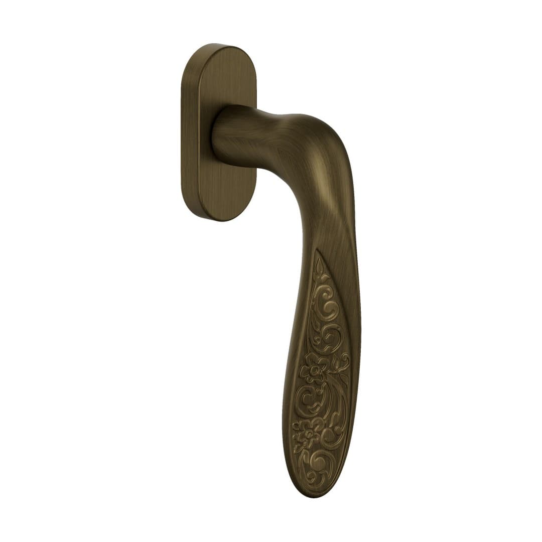DnD Fiore – Πόμολο Παραθύρου – DK VIS Ovale – Matt satin bronze (526V-OGH)