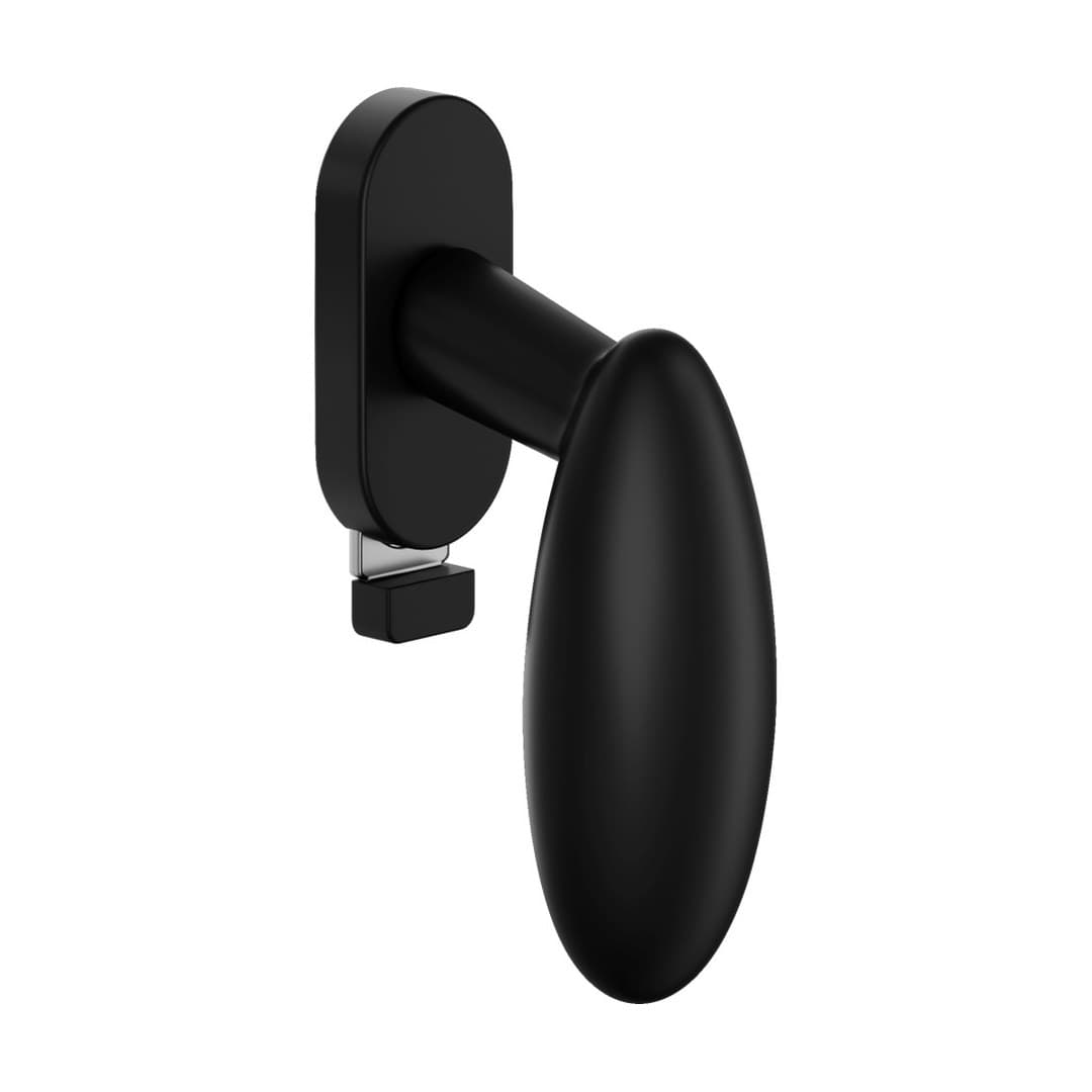 DnD Ovum – Πόμολο Παραθύρου – DK VIS TS Ovale – Black (62TS-ONO)