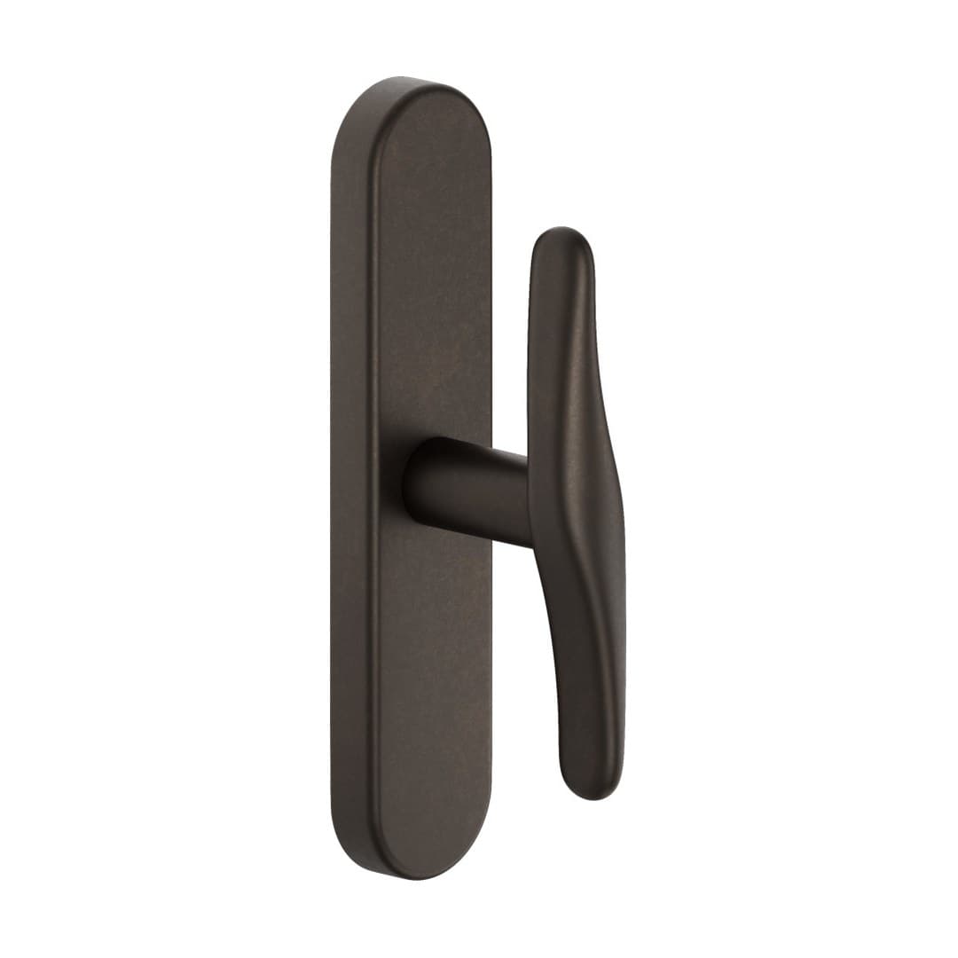DnD Classic – Πόμολο Παραθύρου – Cremonese su placca ovale – Antique bronze (707C-AB)