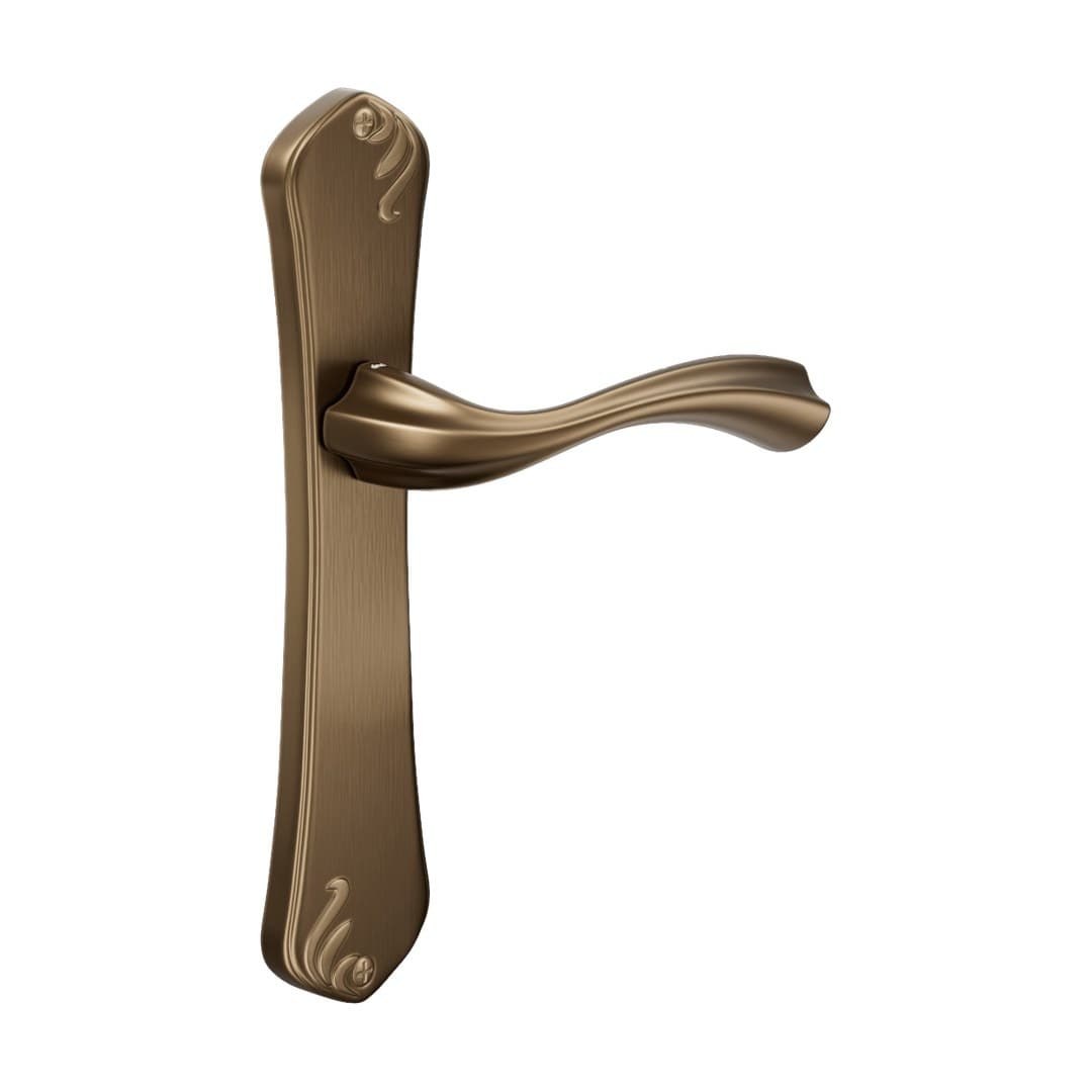 DnD Appia – Πόμολο Πόρτας Πλάκα – Placca Latina – Matt sandblasted bronze (830-BSO)