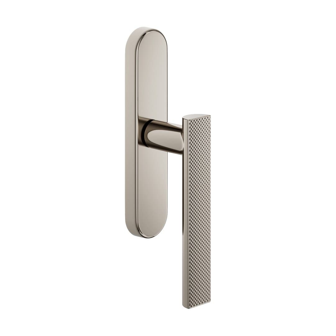 DnD Anik Brilliant – Πόμολο Παραθύρου – Cremonese su placca ovale – Bright nickel (AB20C-PVN)