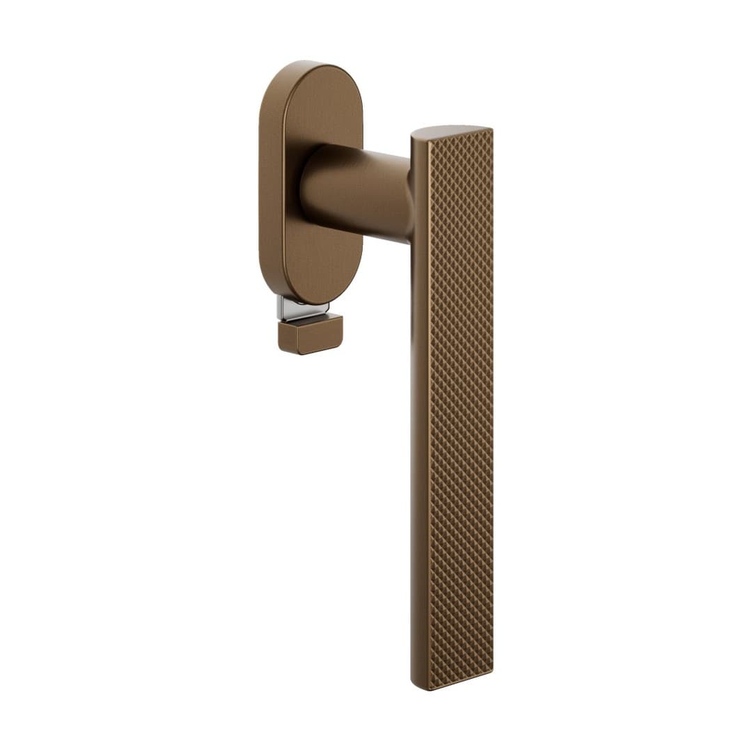 DnD Anik Brilliant – Πόμολο Παραθύρου – DK VIS TS Ovale – Matt sandblasted bronze (AB22TS-BSO)