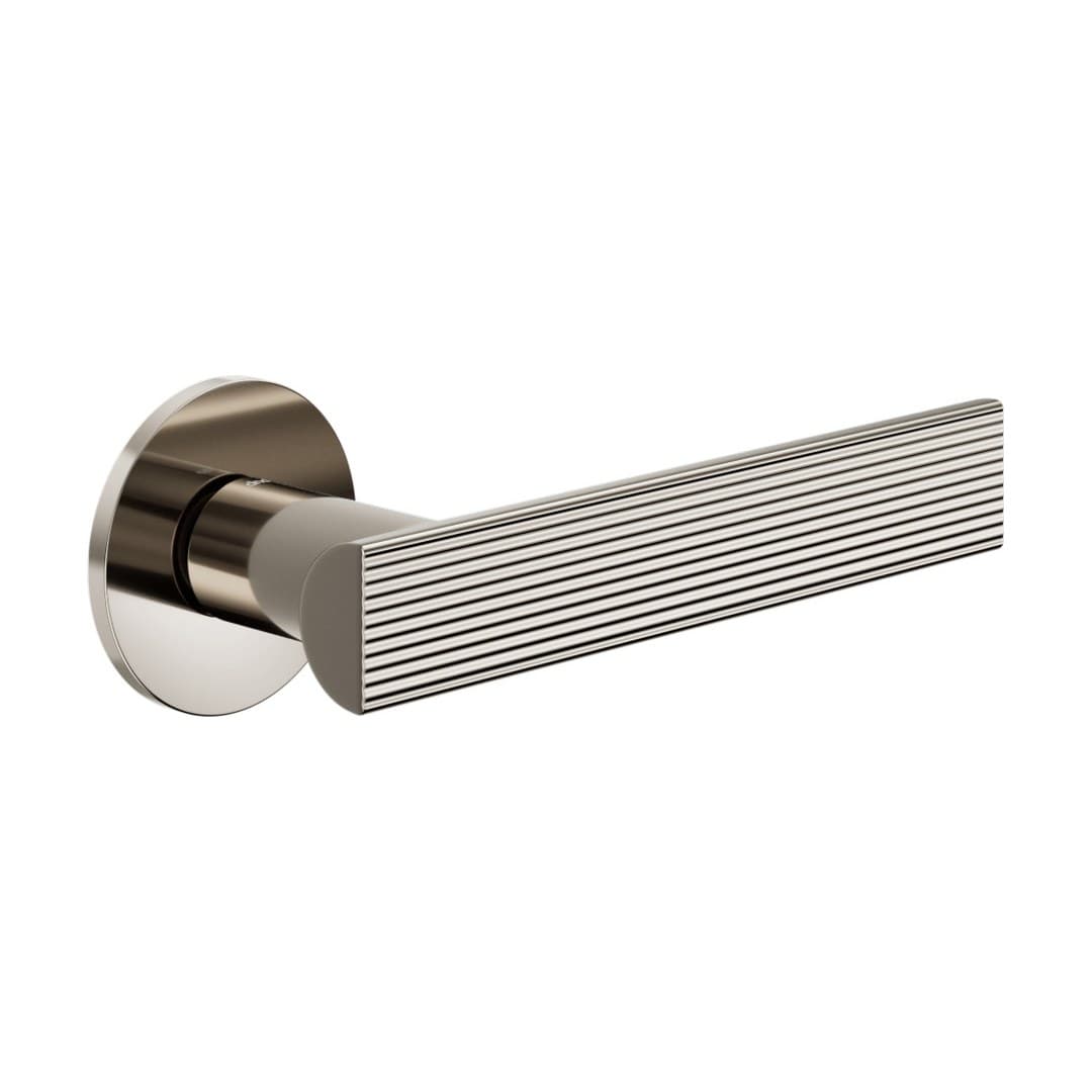 DnD Anik Line – Πόμολο Πόρτας Ροζέτα – Fine Tonda – Bright nickel (AE40-PVN)