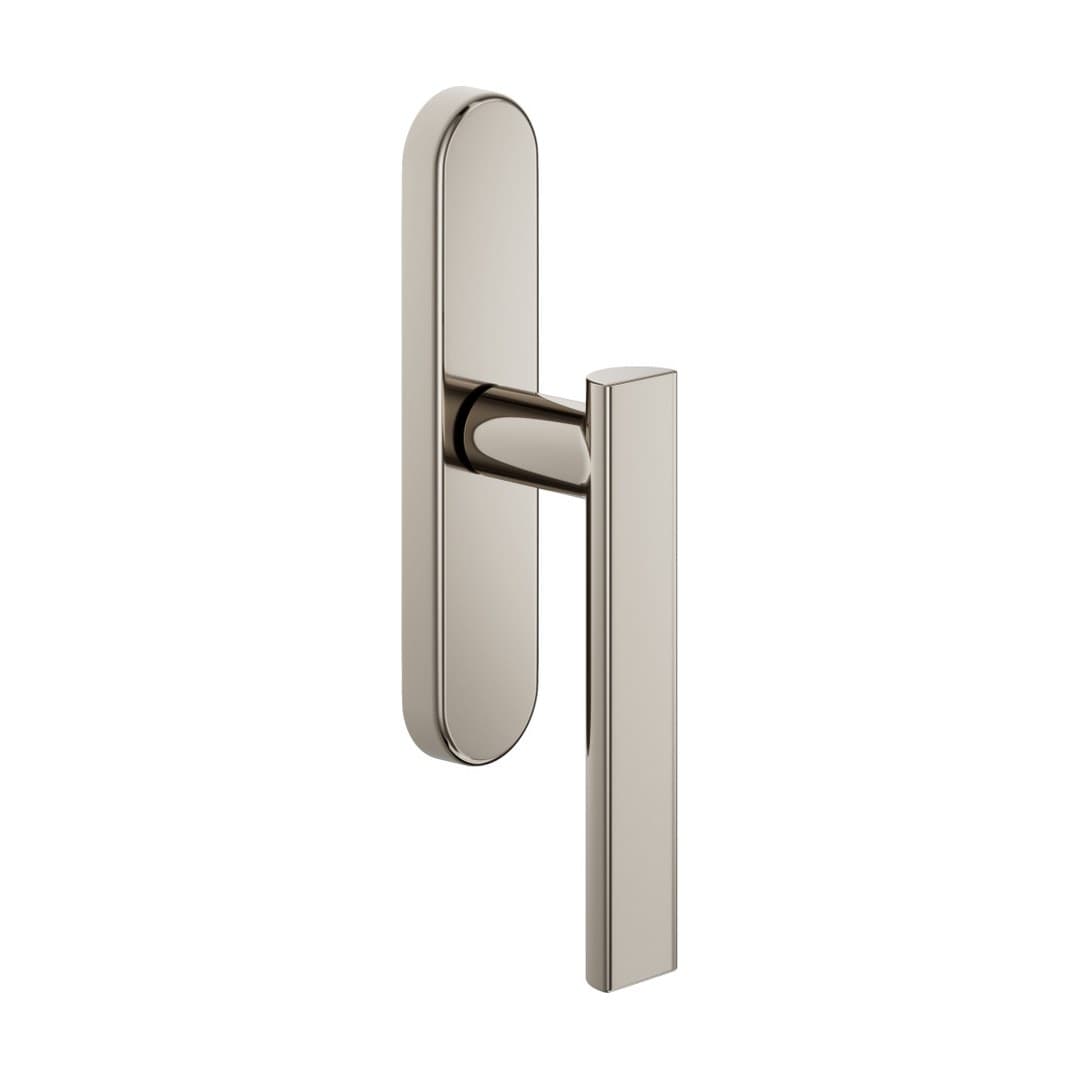 DnD Anik – Πόμολο Παραθύρου – Cremonese su placca ovale – Bright nickel (AK21M-PVN)