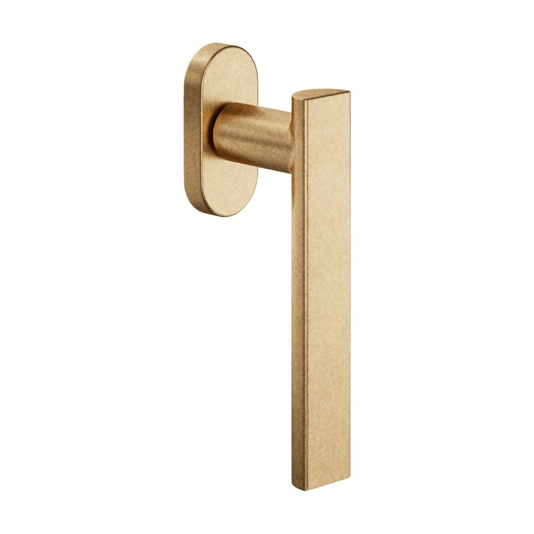 DnD Anik – Πόμολο Παραθύρου – DK VIS Ovale – Natural brass (AK22V-ONT)