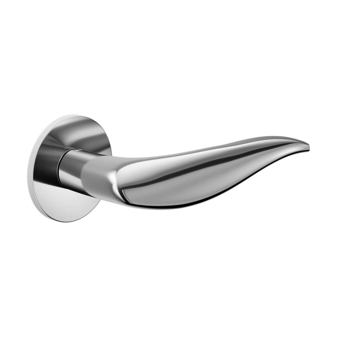 DnD Art – Πόμολο Πόρτας Ροζέτα – Fine Tonda – Polished chrome (AR40-OC)