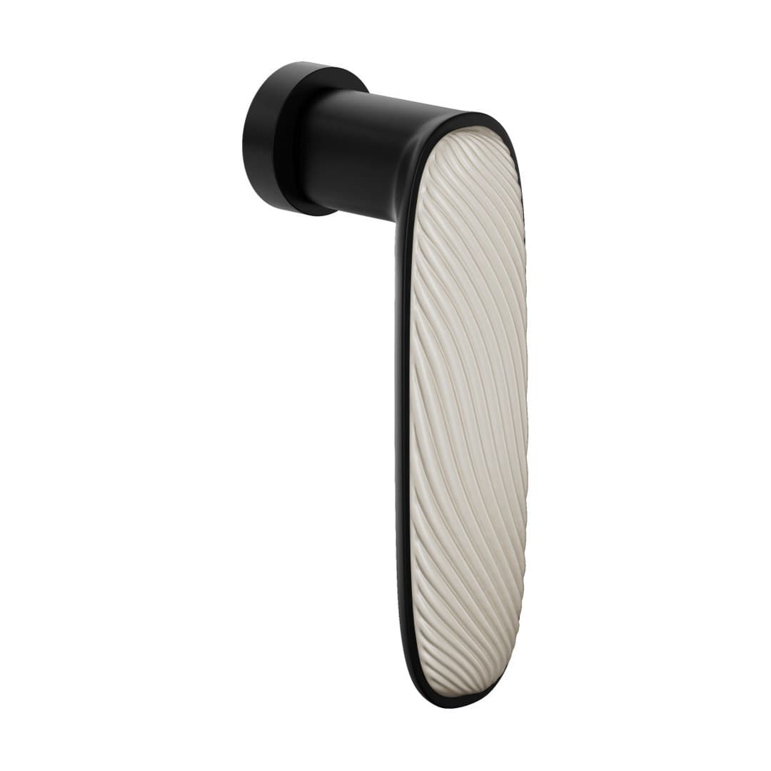 DnD Dune – Πόμολο Παραθύρου – DK Unico – Black + sand-white glossy porcelain (DN22U-ONO+PSB)