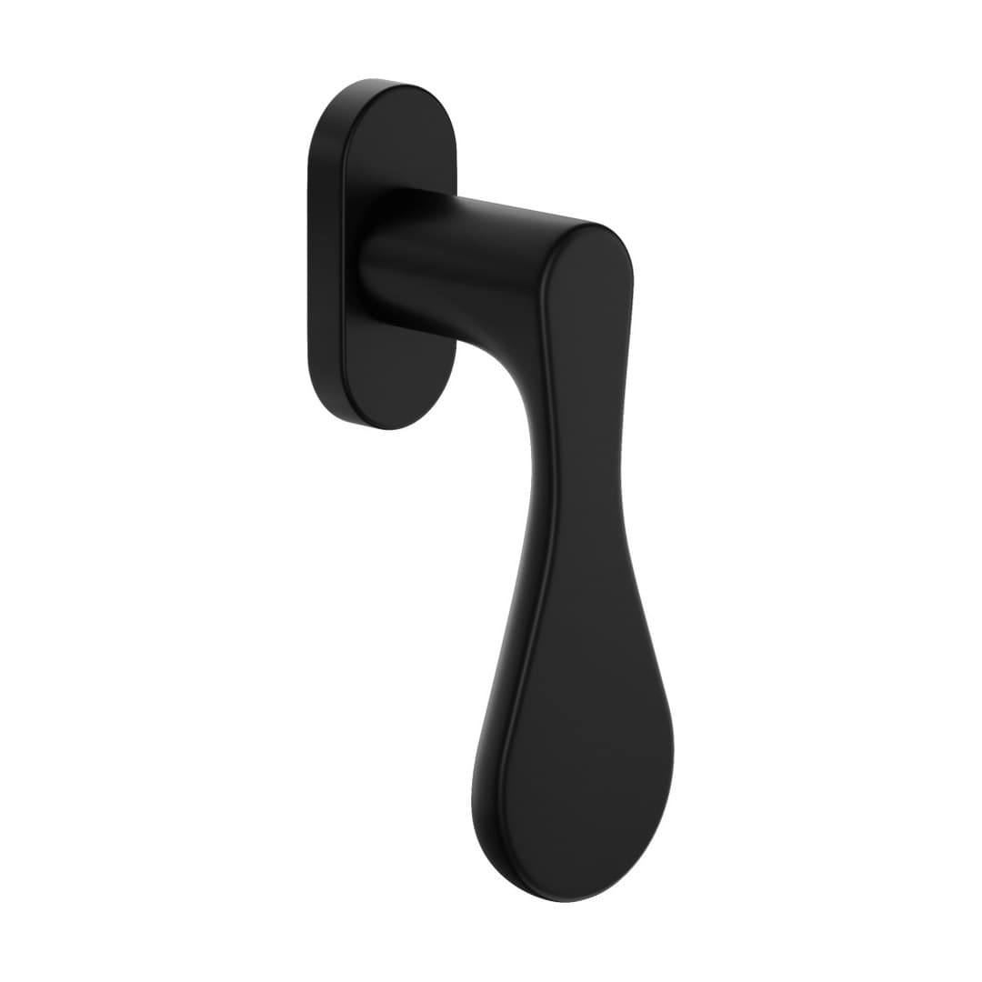 DnD Drop – Πόμολο Παραθύρου – DK VIS Ovale – Black (DP22V-ONO)