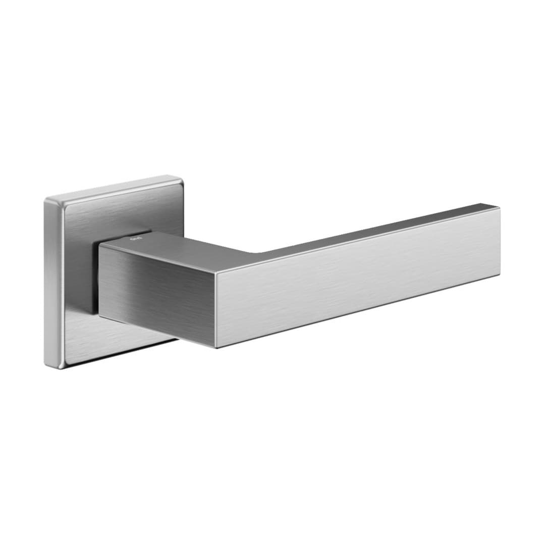DnD Edra 02 – Πόμολο Πόρτας Ροζέτα – Vis Quadra – Satin chrome (ED14-OCS)