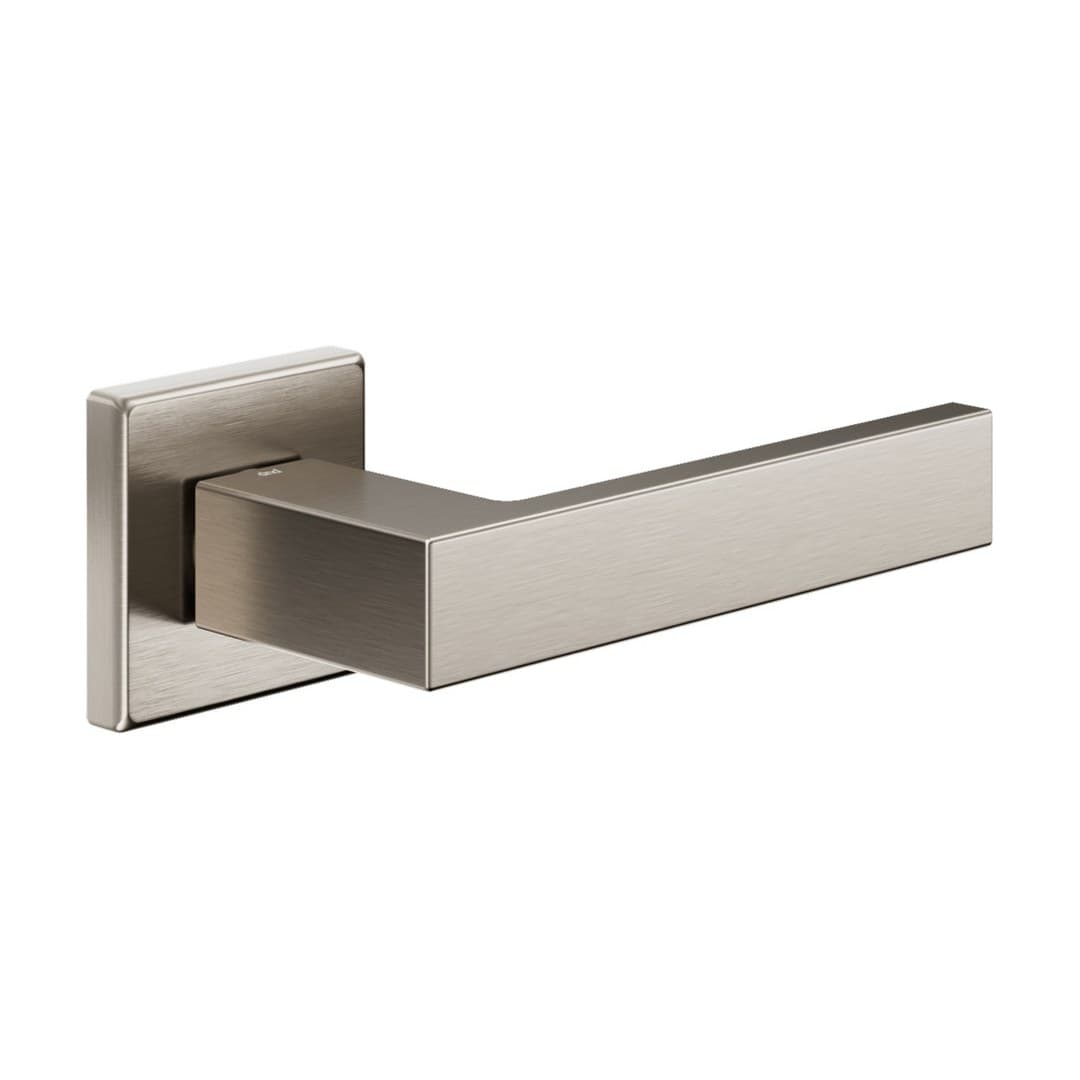 DnD Edra 02 – Πόμολο Πόρτας Ροζέτα – Vis Quadra – Satin nickel (ED14-ONS)