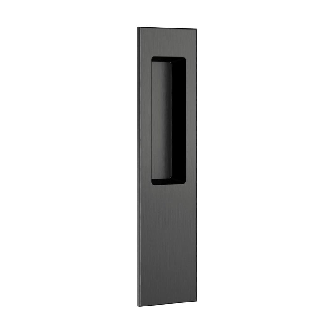 DnD Flush Plates – Λαβή Ανασυρόμενης – Ορθογώνια χούφτα – Satin graphite (ED66-PGS)