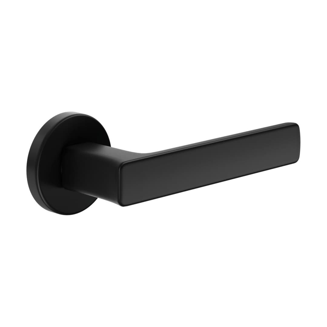 DnD Fold – Πόμολο Πόρτας Ροζέτα – Vis Tonda – Black (FO12-ZNE)