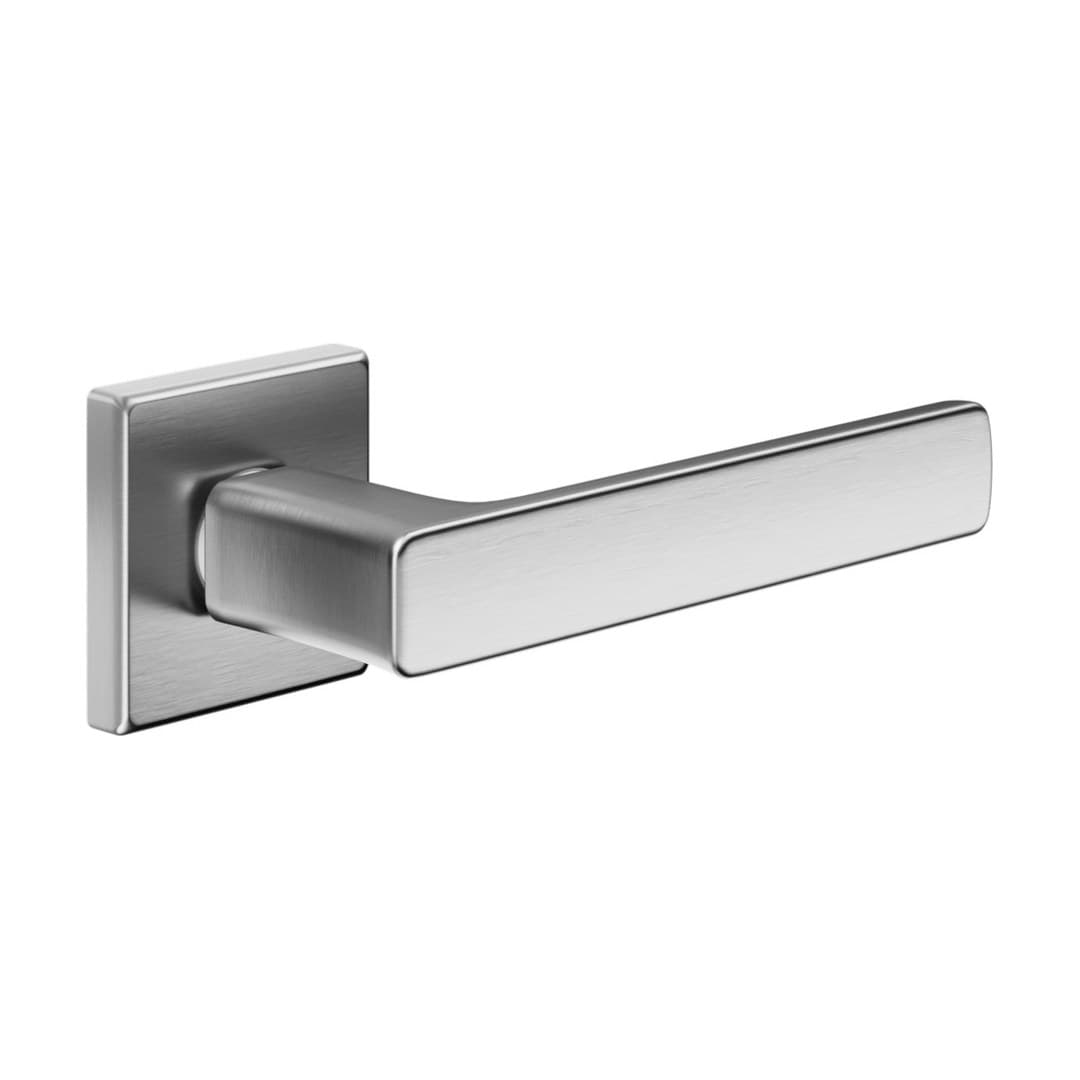 DnD Fold 02 – Πόμολο Πόρτας Ροζέτα – Vis Quadra – Satin chrome (FO14-ZCS)