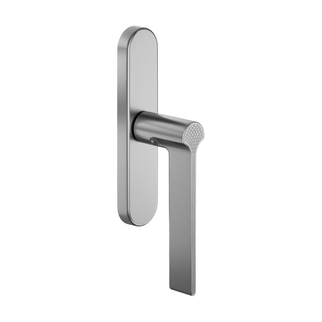 DnD Ginkgo Biloba – Πόμολο Παραθύρου – Cremonese su placca ovale – Satin chrome (GB20C-OCS)