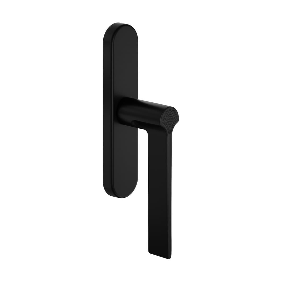 DnD Ginkgo Biloba – Πόμολο Παραθύρου – Cremonese su placca ovale – Black (GB20C-ONO)