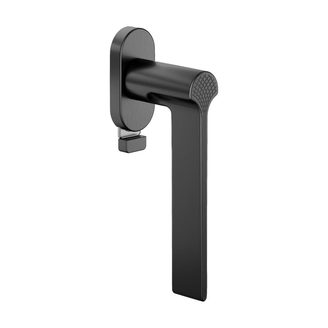 DnD Ginkgo Biloba – Πόμολο Παραθύρου – DK VIS TS Ovale – Satin graphite (GB22TS-PGS)