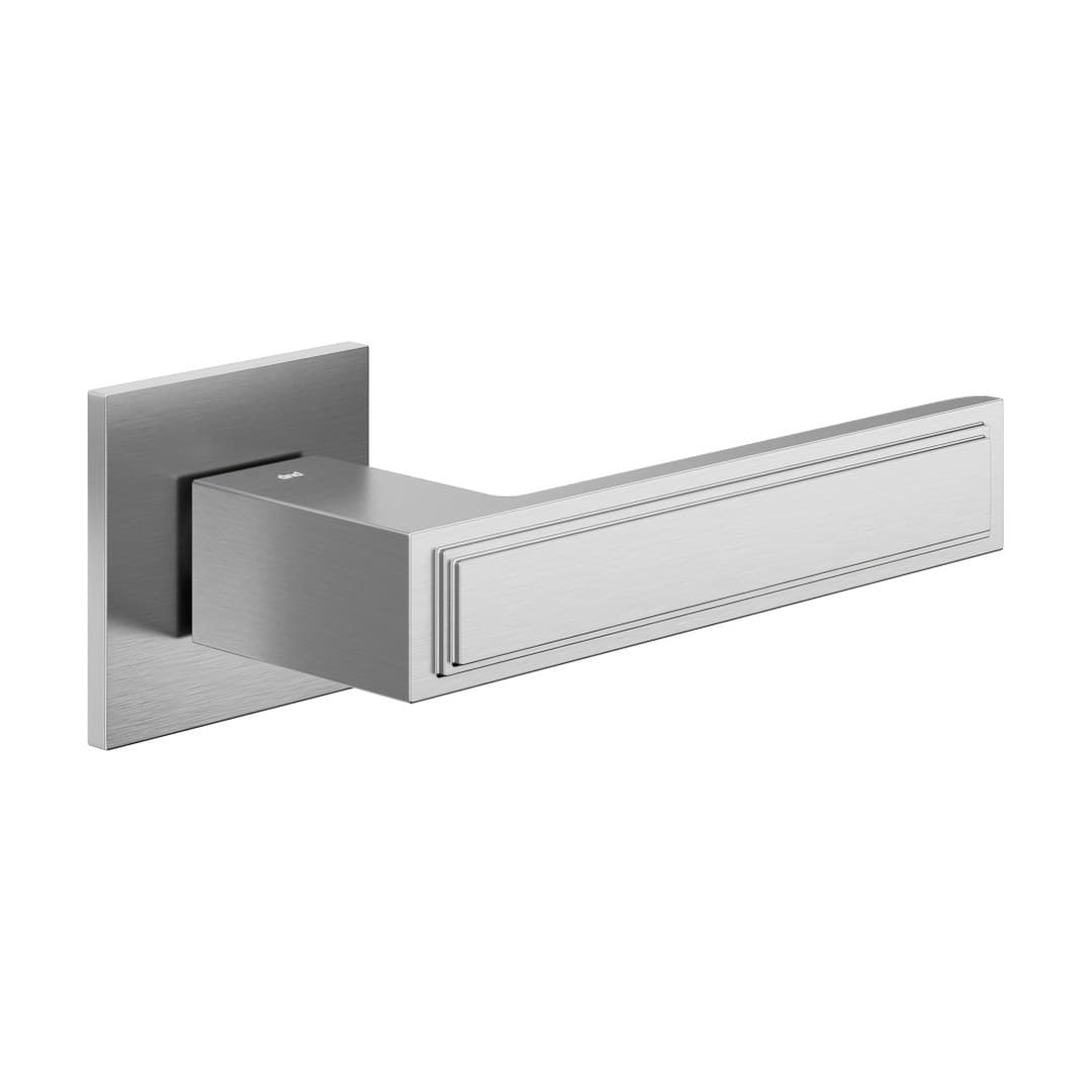 DnD Ginevra – Πόμολο Πόρτας Ροζέτα – Fine Quadra – Satin chrome (GI41-OCS)