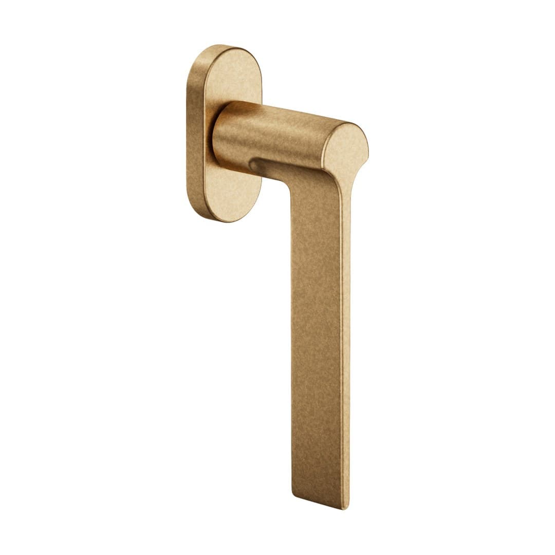 DnD Ginkgo – Πόμολο Παραθύρου – DK VIS Ovale – Natural brass (GK22V-ONT)
