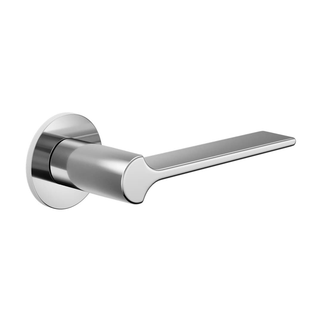DnD Ginkgo – Πόμολο Πόρτας Ροζέτα – Fine Tonda – Polished chrome (GK40-OC)