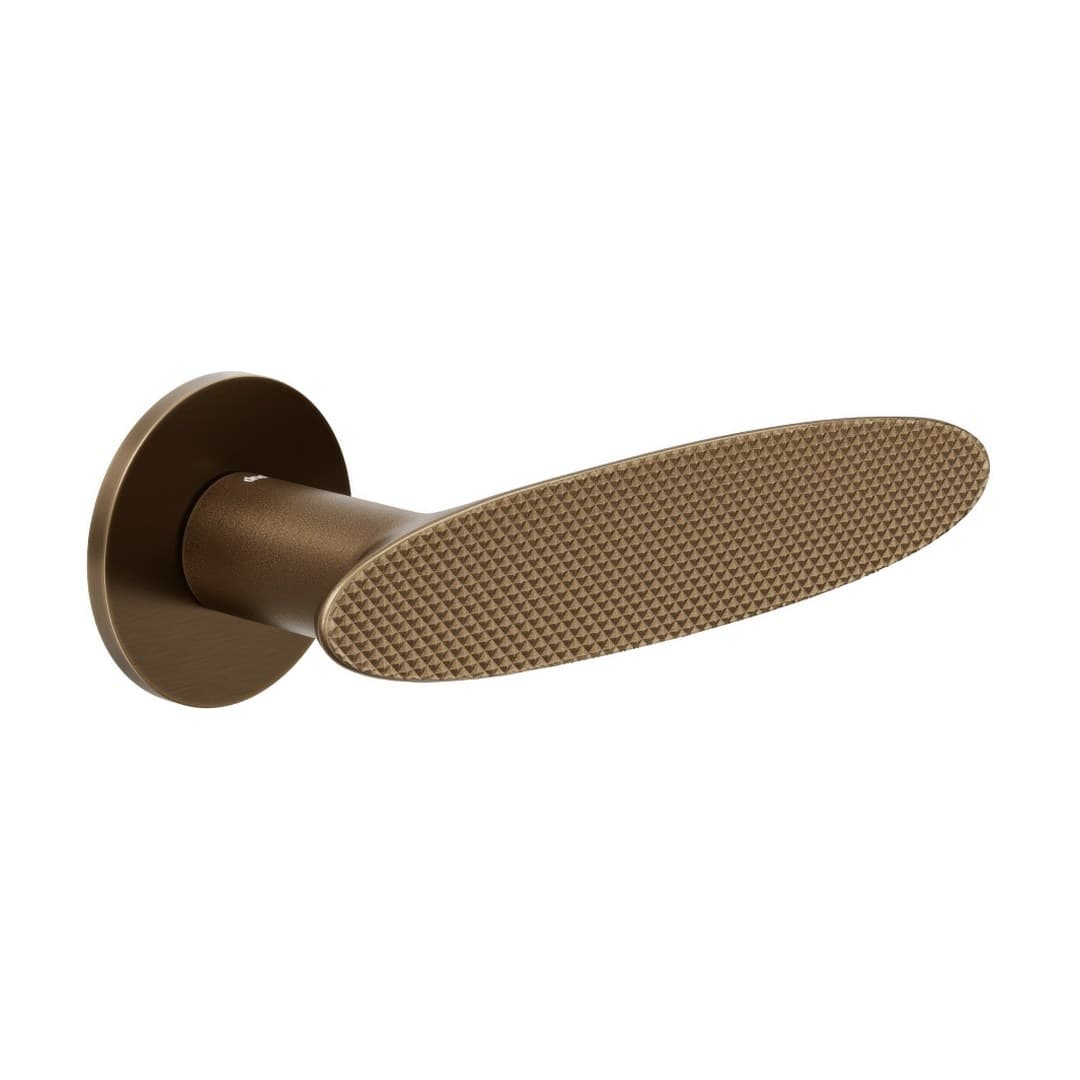 DnD Ellipse Brilliant – Πόμολο Πόρτας Ροζέτα – Fine Tonda – Matt sandblasted bronze (IB40-BSO)