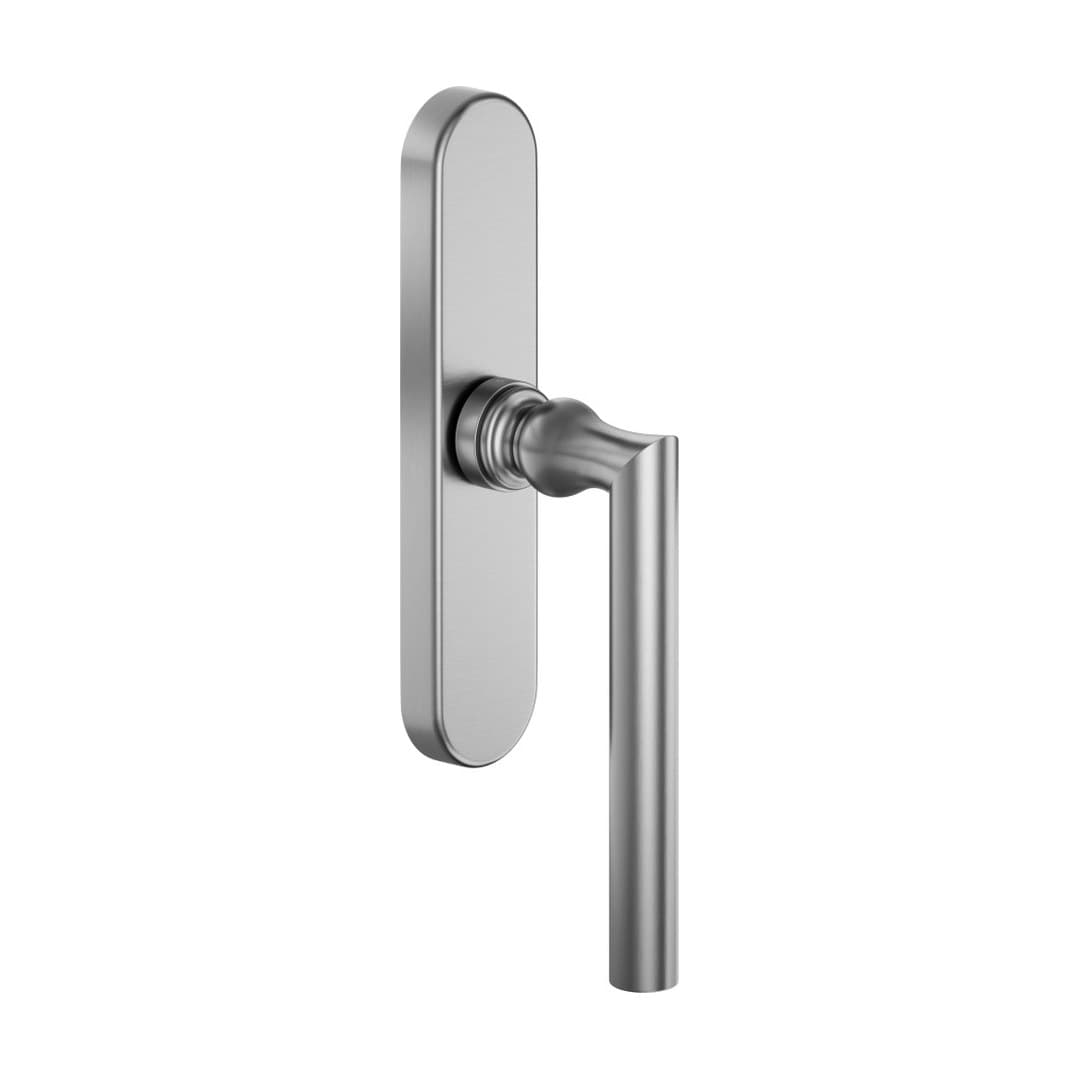 DnD Isabella – Πόμολο Παραθύρου – Cremonese su placca ovale – Satin chrome (IS20C-OCS)