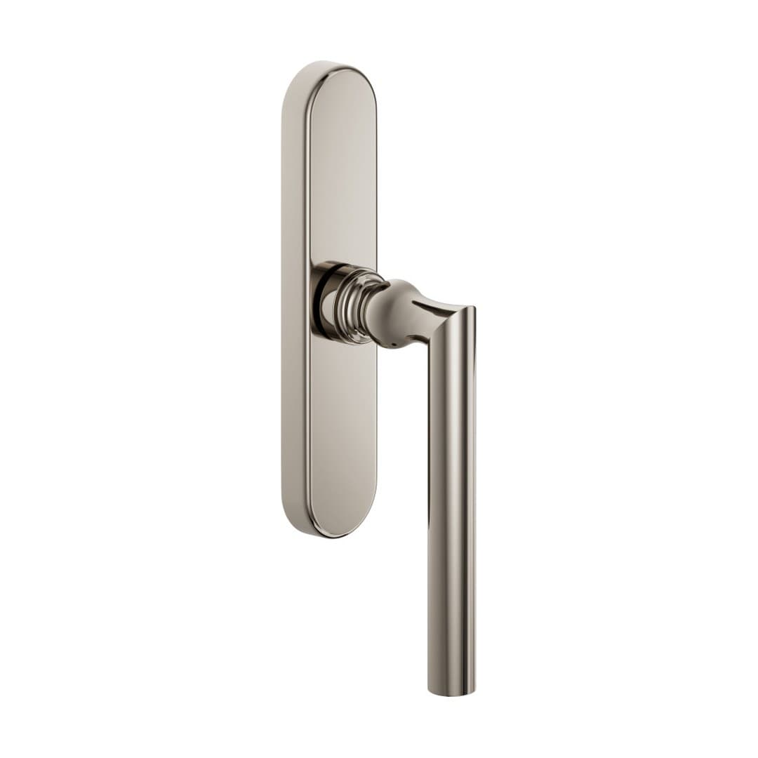DnD Isabella – Πόμολο Παραθύρου – Cremonese su placca ovale – Bright nickel (IS20C-PVN)