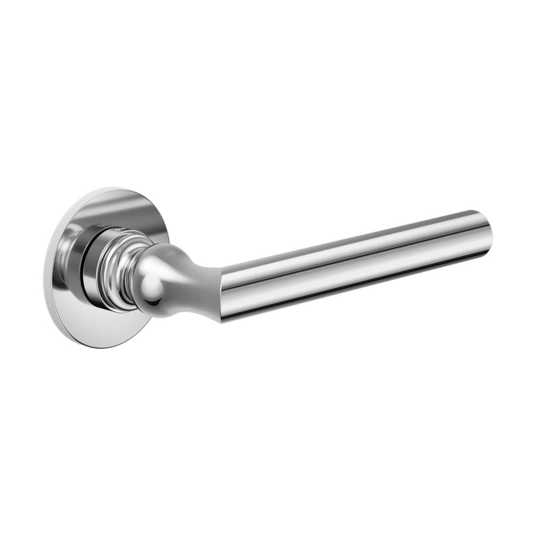 DnD Isabella – Πόμολο Πόρτας Ροζέτα – Fine Tonda – Polished chrome (IS40-OC)