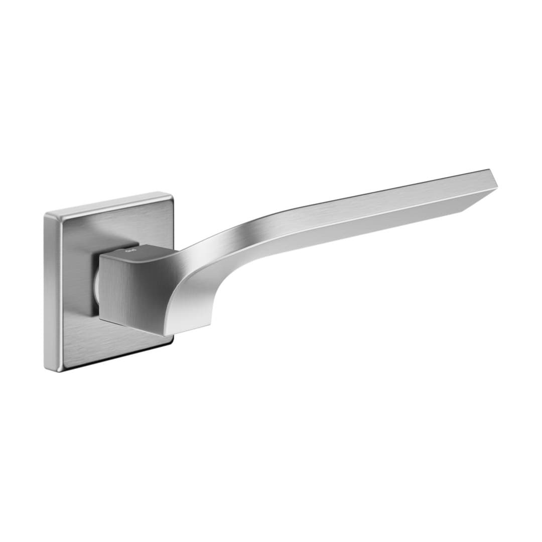 DnD Joy 02 – Πόμολο Πόρτας Ροζέτα – Vis Quadra – Satin chrome (JO14-ZCS)