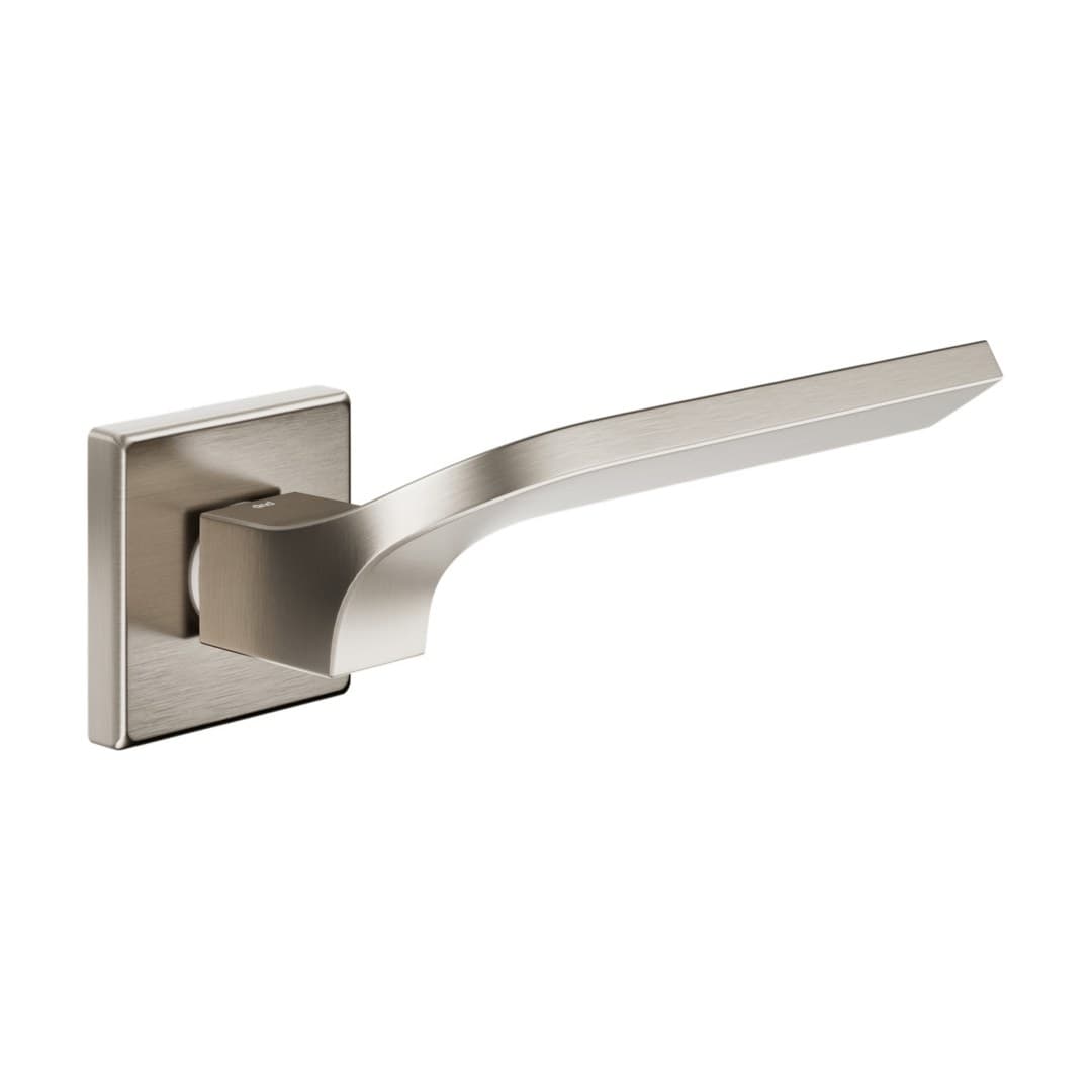 DnD Joy 02 – Πόμολο Πόρτας Ροζέτα – Vis Quadra – Satin nickel (JO14-ZNS)