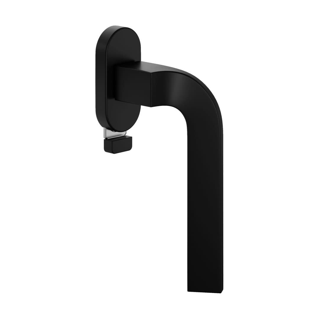 DnD Joy – Πόμολο Παραθύρου – DK VIS TS Ovale – Black (JO22TS-ZNE)