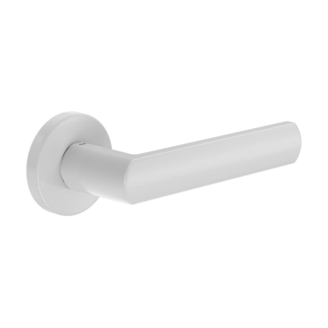 DnD Luce – Πόμολο Πόρτας Ροζέτα – Vis Tonda – White (LC12-ZBN)