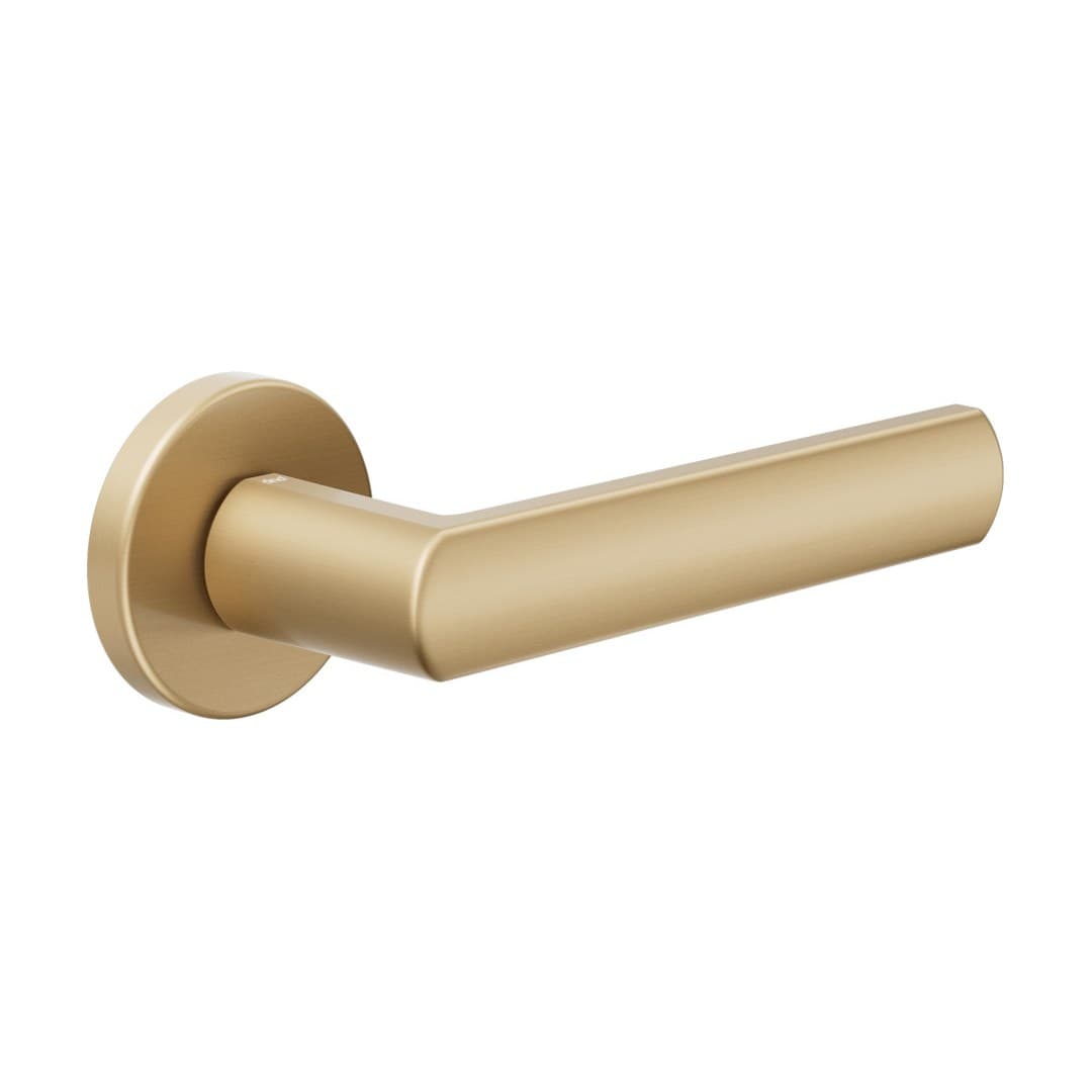 DnD Luce – Πόμολο Πόρτας Ροζέτα – Vis Tonda – Satin gold (LC12-ZRO)