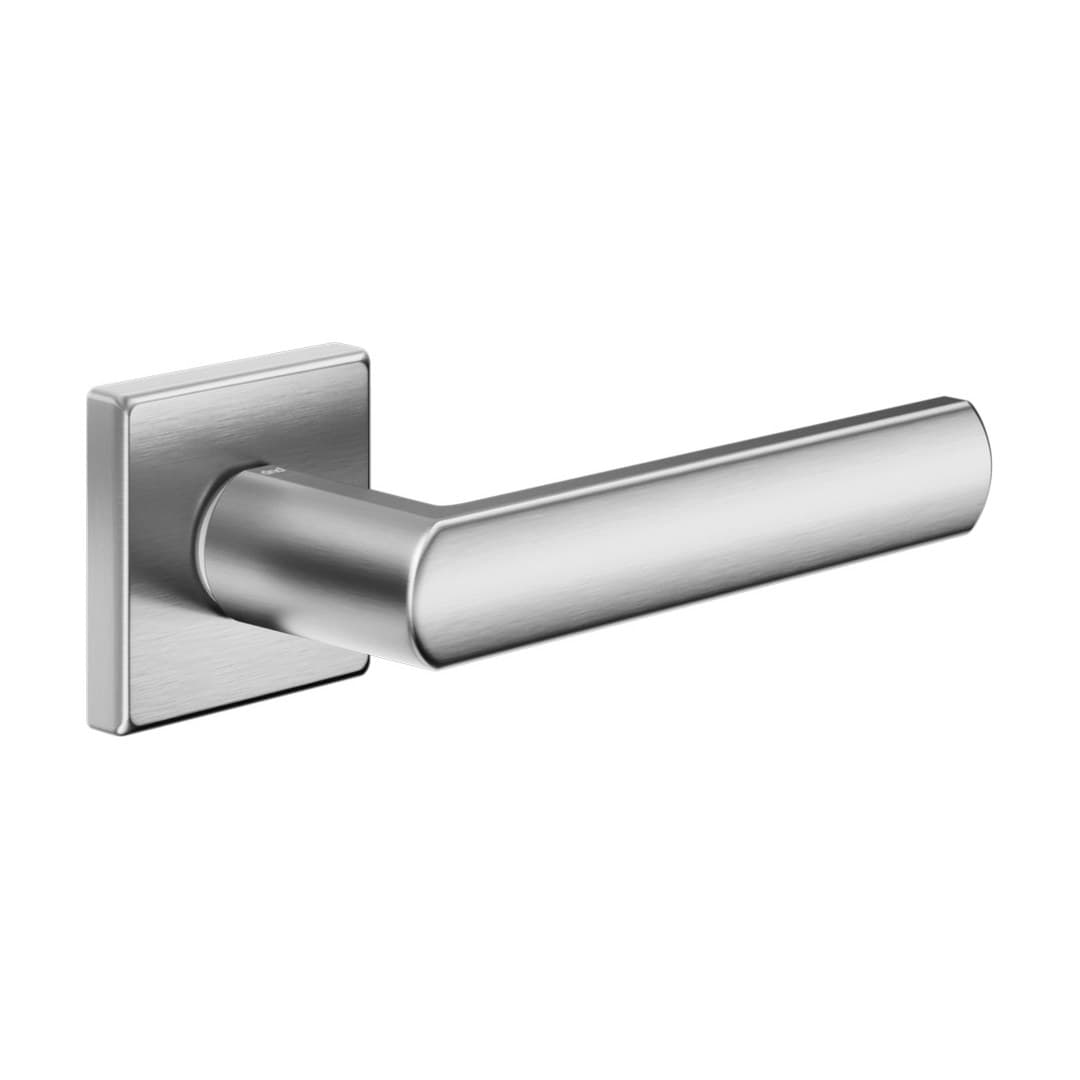 DnD Luce 02 – Πόμολο Πόρτας Ροζέτα – Vis Quadra – Satin chrome (LC14-ZCS)