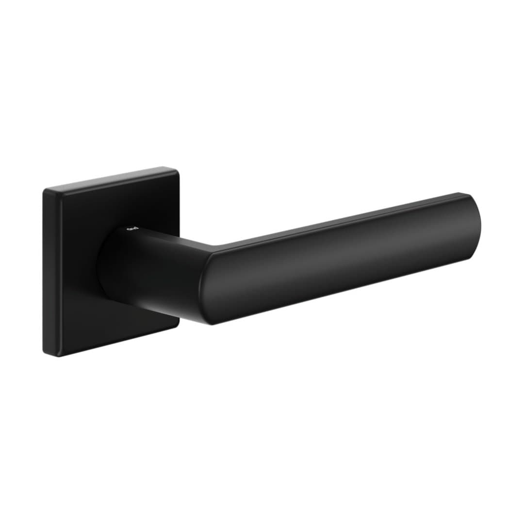 DnD Luce 02 – Πόμολο Πόρτας Ροζέτα – Vis Quadra – Black (LC14-ZNE)