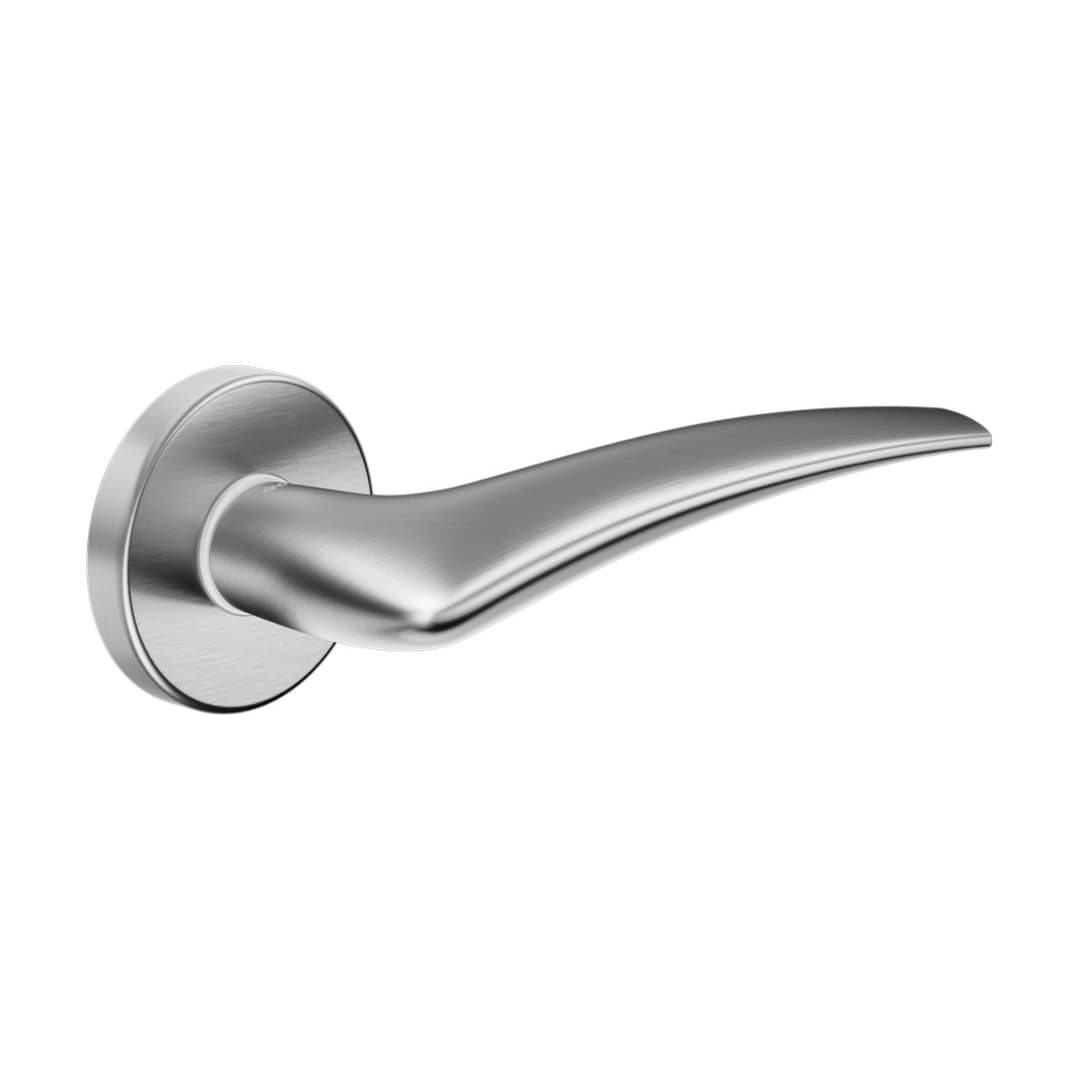DnD Linear – Πόμολο Πόρτας Ροζέτα – Vis Tonda – Satin chrome (LI12-OCS)
