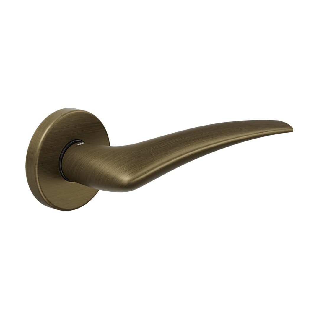 DnD Linear – Πόμολο Πόρτας Ροζέτα – Vis Tonda – Matt satin bronze (LI12-OGH)