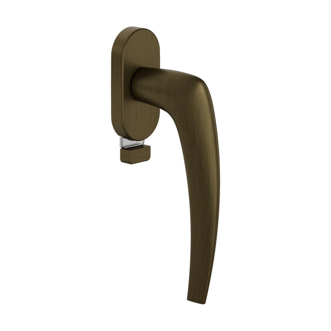 DnD Linear – Πόμολο Παραθύρου – DK VIS TS Ovale – Matt satin bronze (LI22TS-OGH)