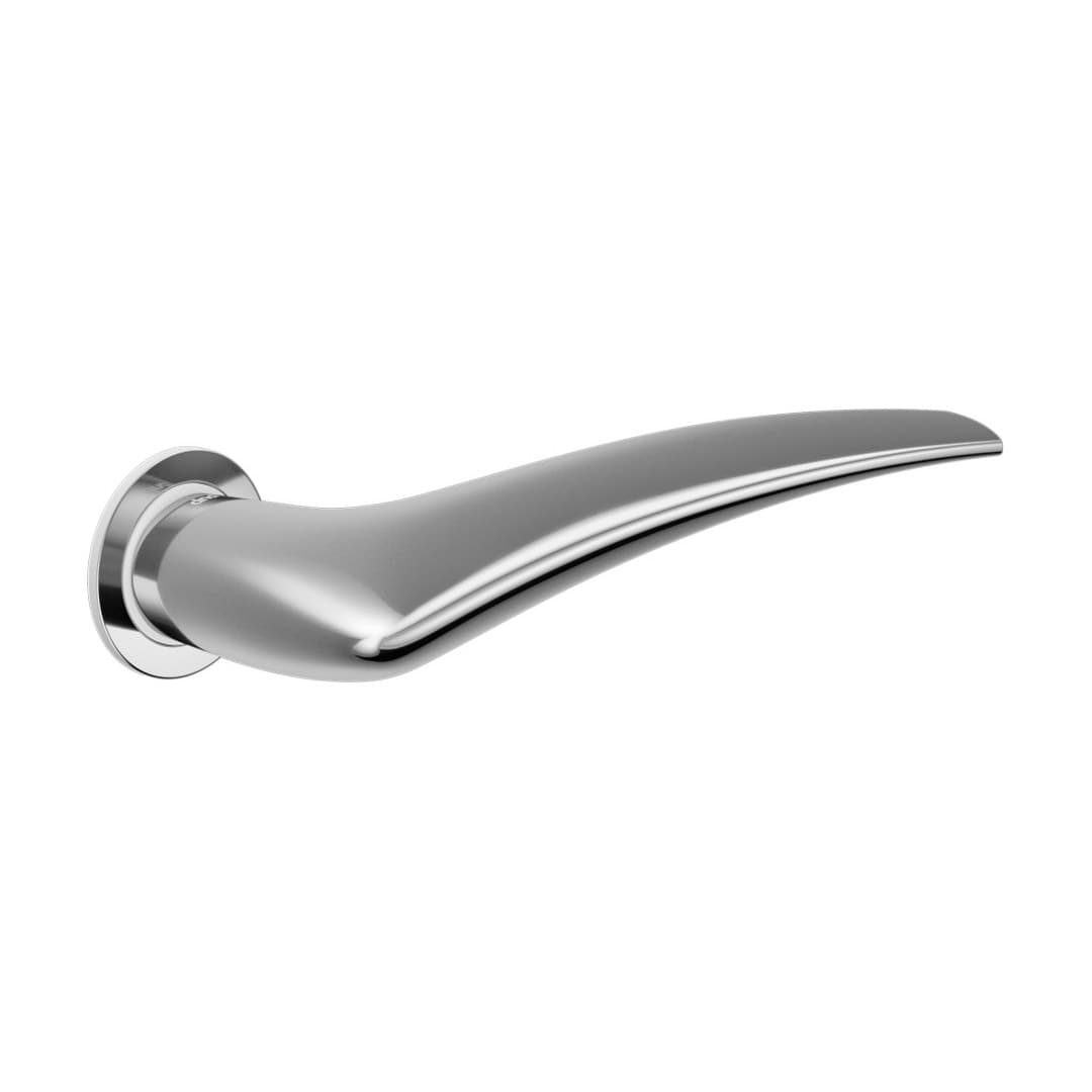 DnD Linear – Πόμολο Πόρτας Ροζέτα – Unico Tonda – Polished chrome (LI80-OC)