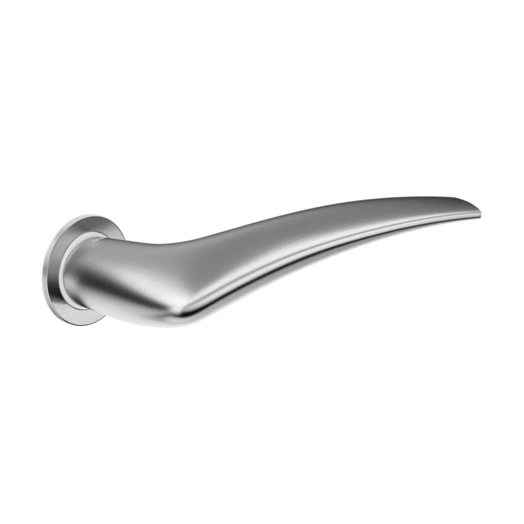 DnD Linear – Πόμολο Πόρτας Ροζέτα – Unico Tonda – Satin chrome (LI80-OCS)