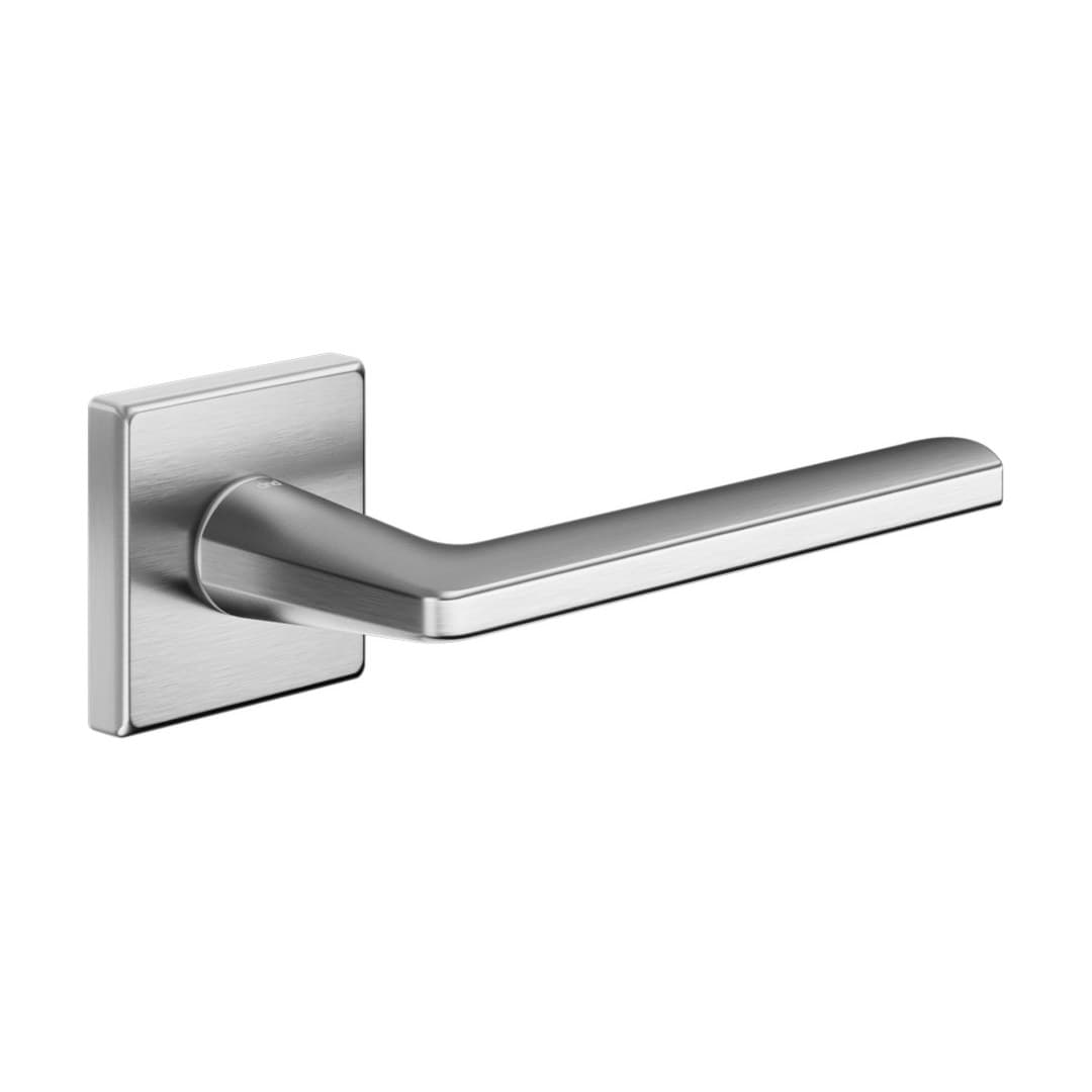 DnD Luce P 02 – Πόμολο Πόρτας Ροζέτα – Vis Quadra – Satin chrome (LP14-ZCS)
