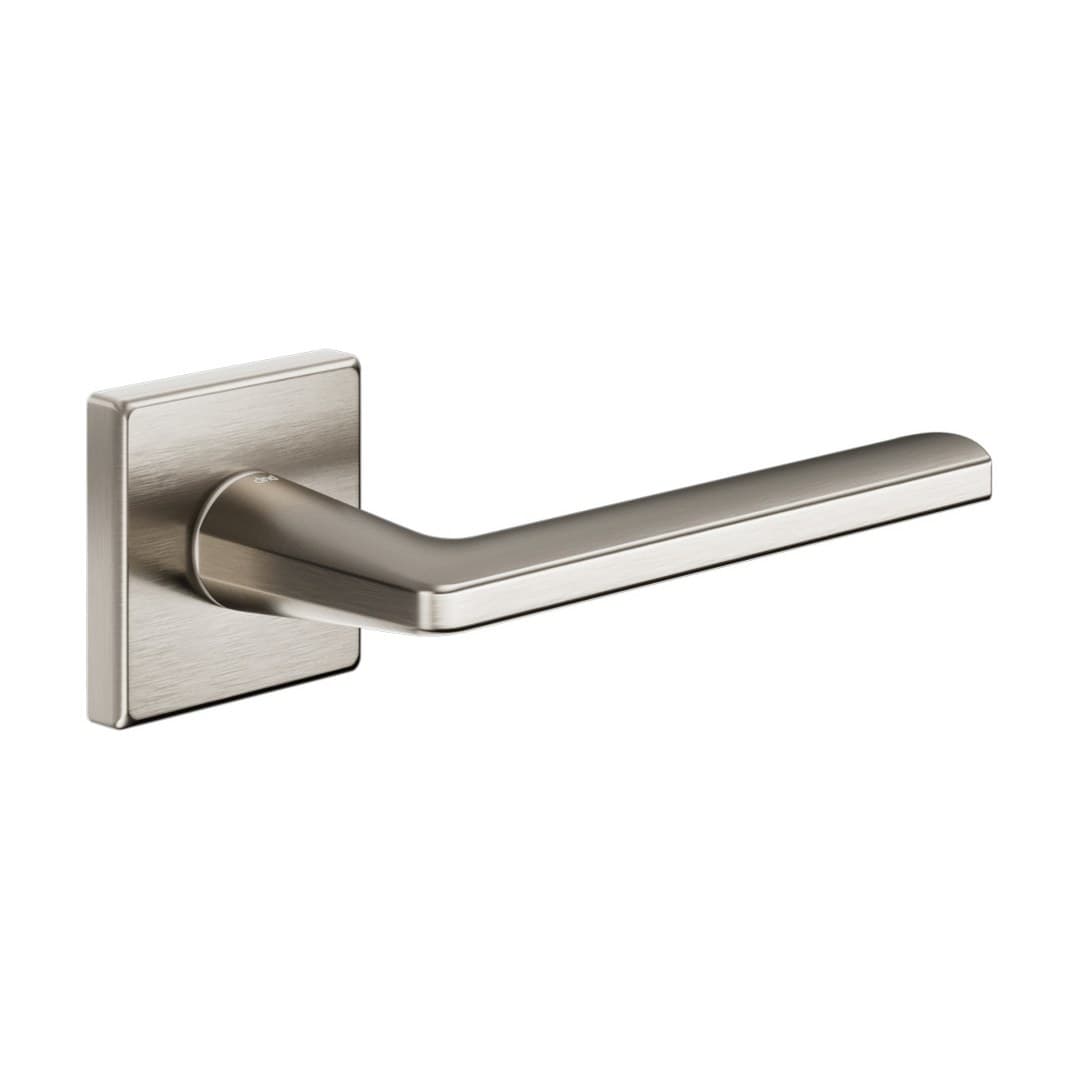 DnD Luce P 02 – Πόμολο Πόρτας Ροζέτα – Vis Quadra – Satin nickel (LP14-ZNS)