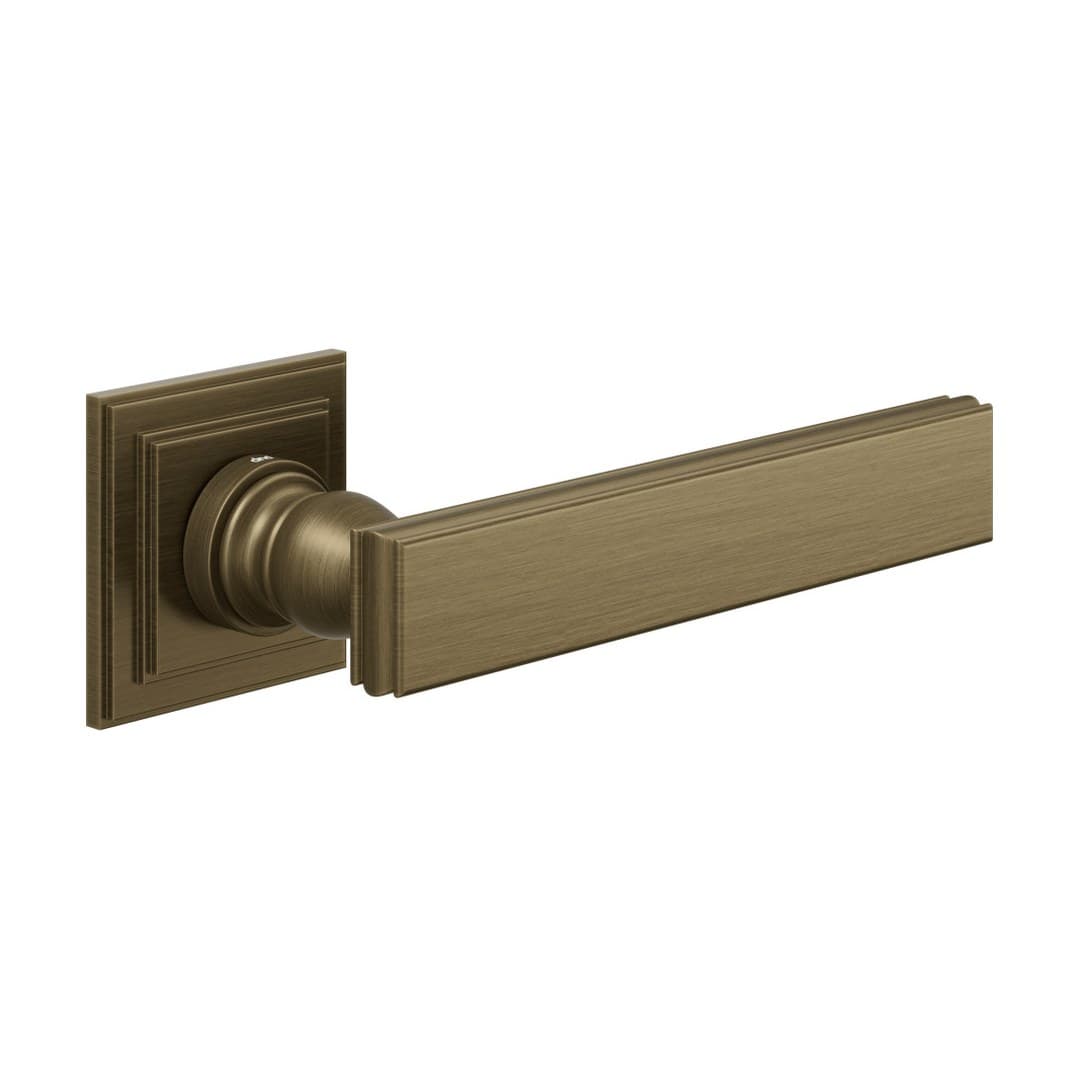 DnD Lucrezia 02 – Πόμολο Πόρτας Ροζέτα – Lucrezia Quadra – Matt satin bronze (LT14-OGH)