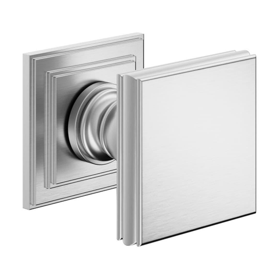 DnD Lucrezia 02 – Πόμολο Πόρτας Ροζέτα – Ροζέτα Lucrezia Square – Satin chrome (LT42-OCS)