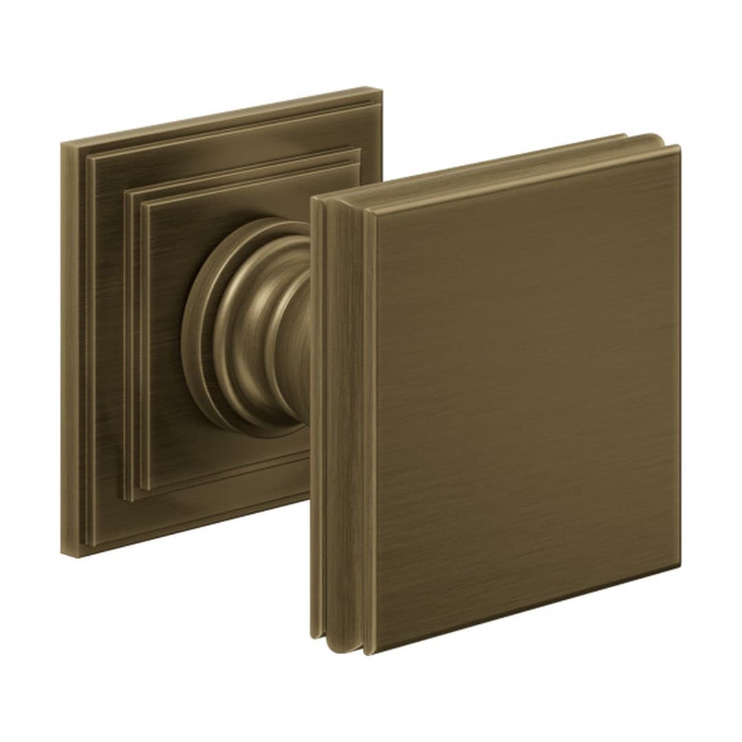 DnD Lucrezia 02 – Πόμολο Πόρτας Ροζέτα – Ροζέτα Lucrezia Square – Matt satin bronze (LT42-OGH)
