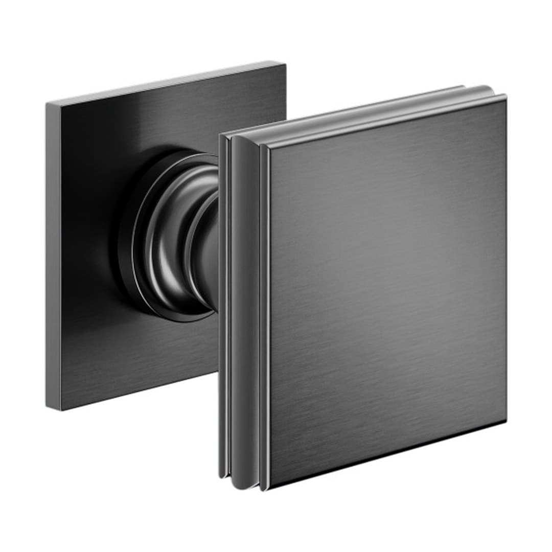 DnD Lucrezia 02 – Πόμολο Πόρτας Ροζέτα – Ροζέτα Fine 50×50 – Satin graphite (LT49-PGS)