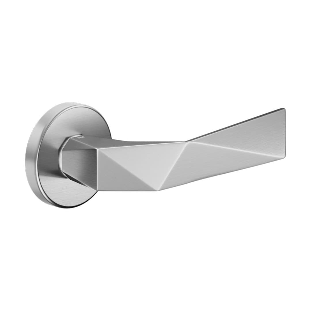 DnD Luxury – Πόμολο Πόρτας Ροζέτα – Vis Tonda – Satin chrome (LU12-OCS)