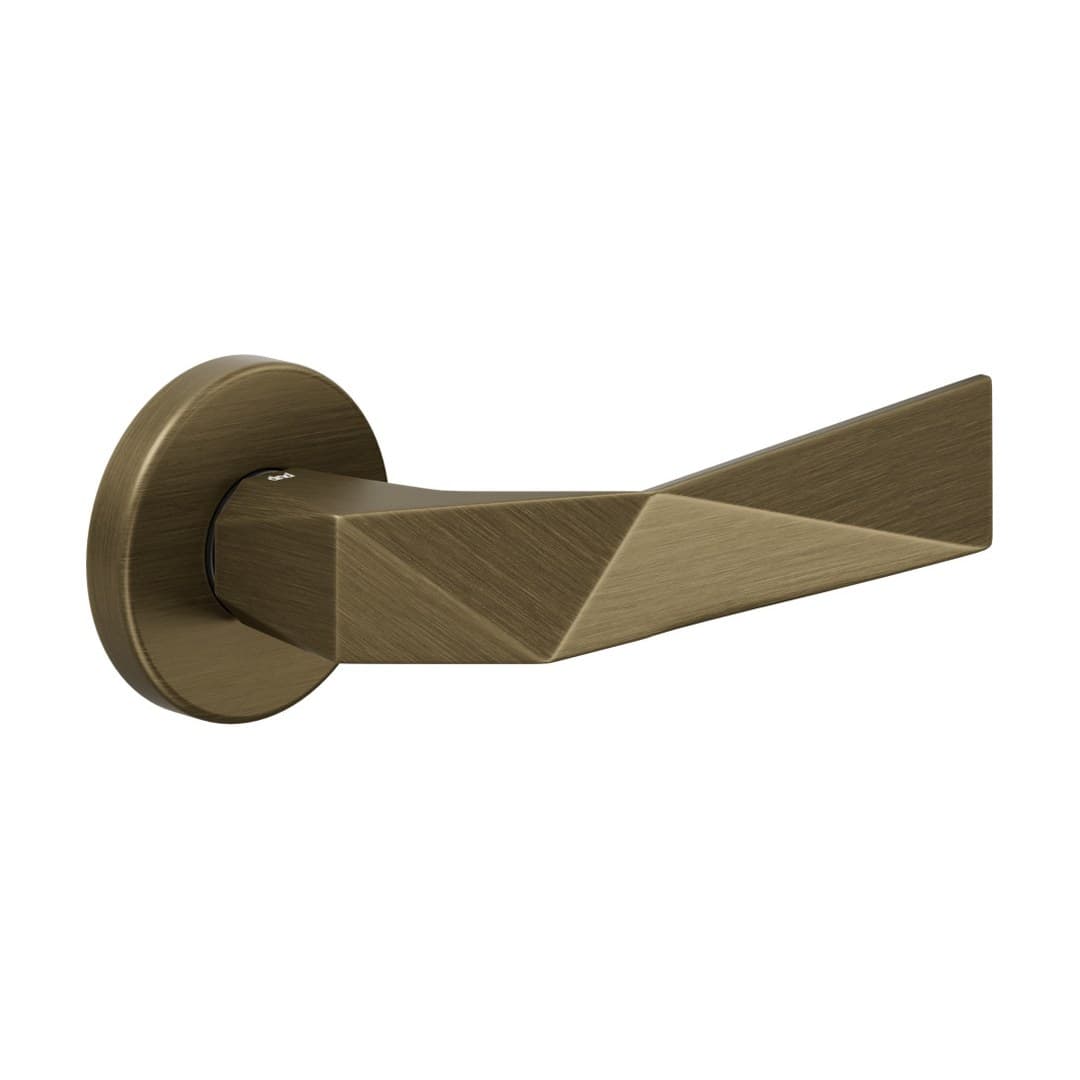 DnD Luxury – Πόμολο Πόρτας Ροζέτα – Vis Tonda – Matt satin bronze (LU12-OGH)